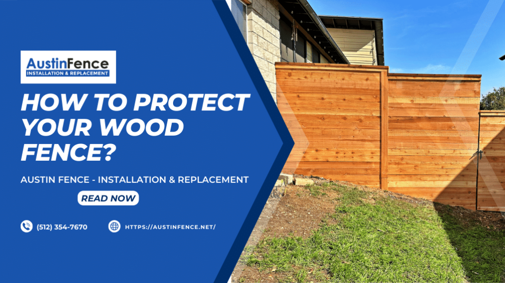 new wooden fence