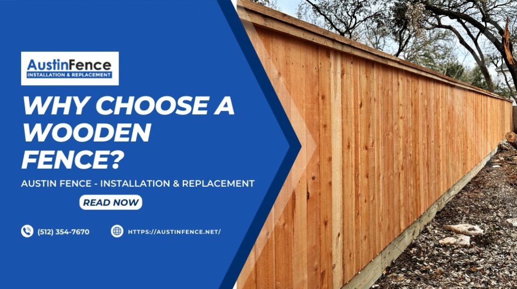 newly installed privacy wooden fence